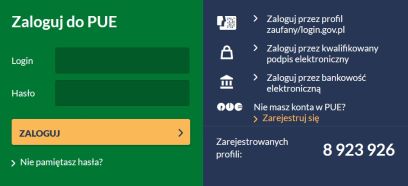 Zaluguj się do PUE ZUS