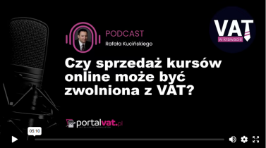 Czy sprzedaż kursów online może być zwolniona z VAT