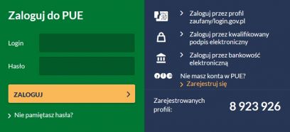 Zaluguj się do PUE ZUS