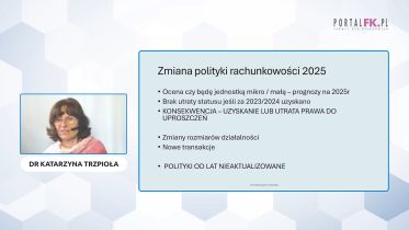 Zmiana polityki rachunkowości
