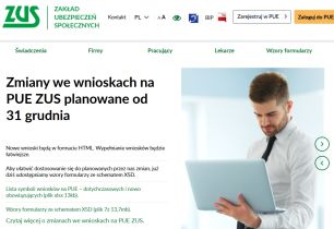 zmiany we wnioskach ZUS