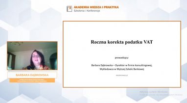 Roczna korekta VAT