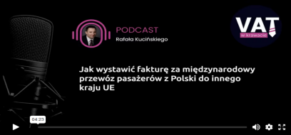 Jak wystawić fakturę za międzynarodowy przewóz pasażerów z Polski do innego kraju UE