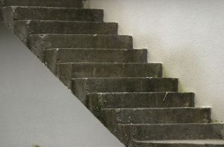 schody w budowanym domu