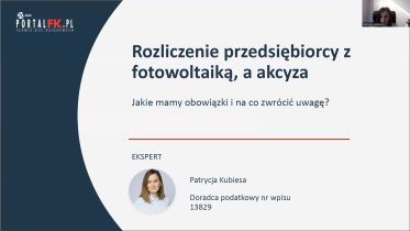 Rozliczenie przedsiębiorcy z fotowoltaiką