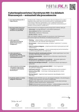 Cyberbezpieczeństwo i Dyrektywa NIS-2 w działach finansowych – wskazówki dla pracodawców