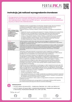 Instrukcja, jak naliczać wynagrodzenie chorobowe