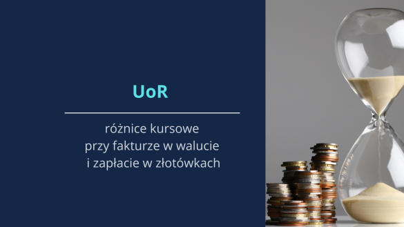 różnice kursowe przy fakturze w walucie i zapłacie w złotówkach
