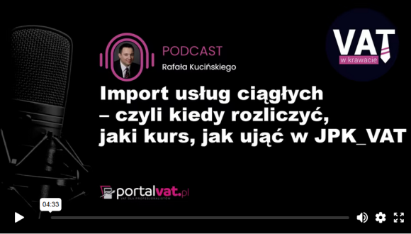 Import usług ciągłych 