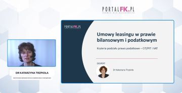 Umowy leasingu a podatki dochodowe i VAT– szkolenie video