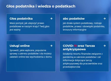 nowe funkcje portalu podatkowego