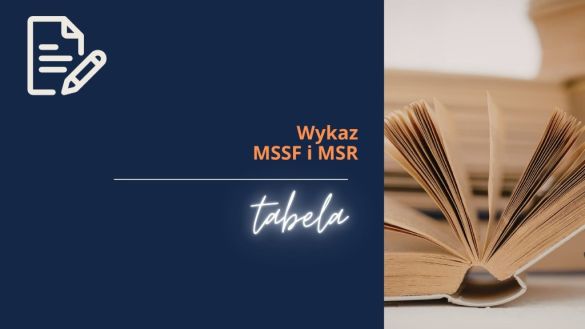 4.Zapoznaj się z wykazem MSSF