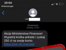 Ostrzeżenie przed fałszywymi SMS-ami wykorzystującymi wizerunek MF