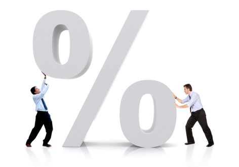 % wielki, dwóch biznesmenów