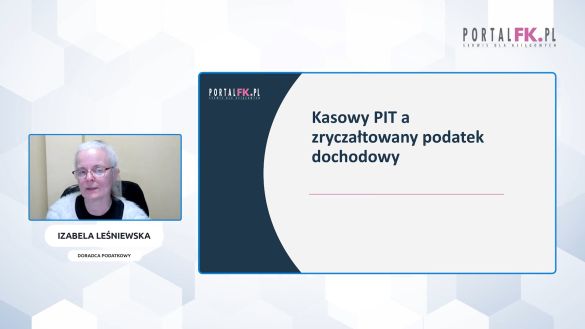 Kasowy PIT a ryczałt