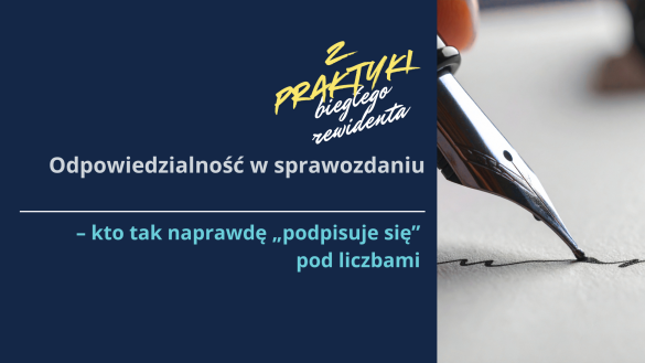 ARP 283 Odpowiedzialność w sprawozdaniu
