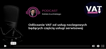 Usługa noclegowa a odliczanie VAT