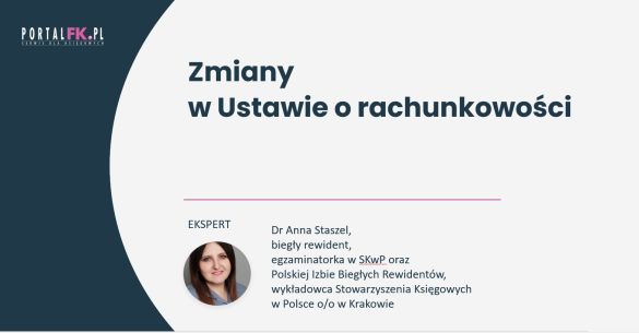 Zmiany w ustawie o rachunkowości