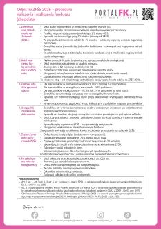 Ściąga: Odpis na ZFŚS 2026 – procedura naliczenia i rozliczenia funduszu (checklista)