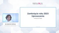 Uproszczenie zamknięcie roku 2023